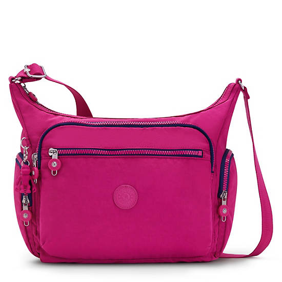 Bolsos Cruzados Kipling Gabbie Rosas Fucsia | MX 1159OK